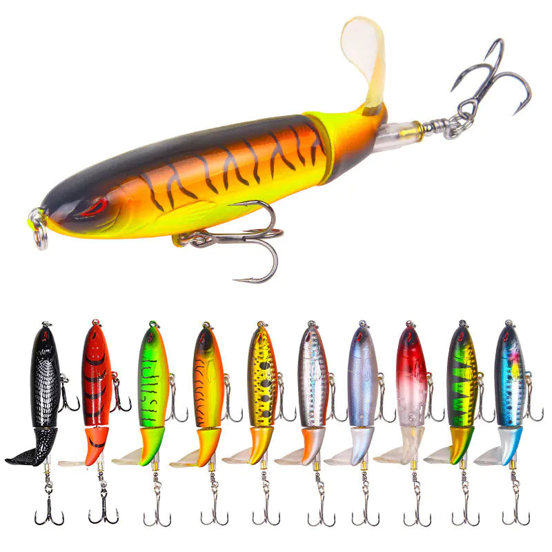 Topwater Fishing Lure Swivel Tail