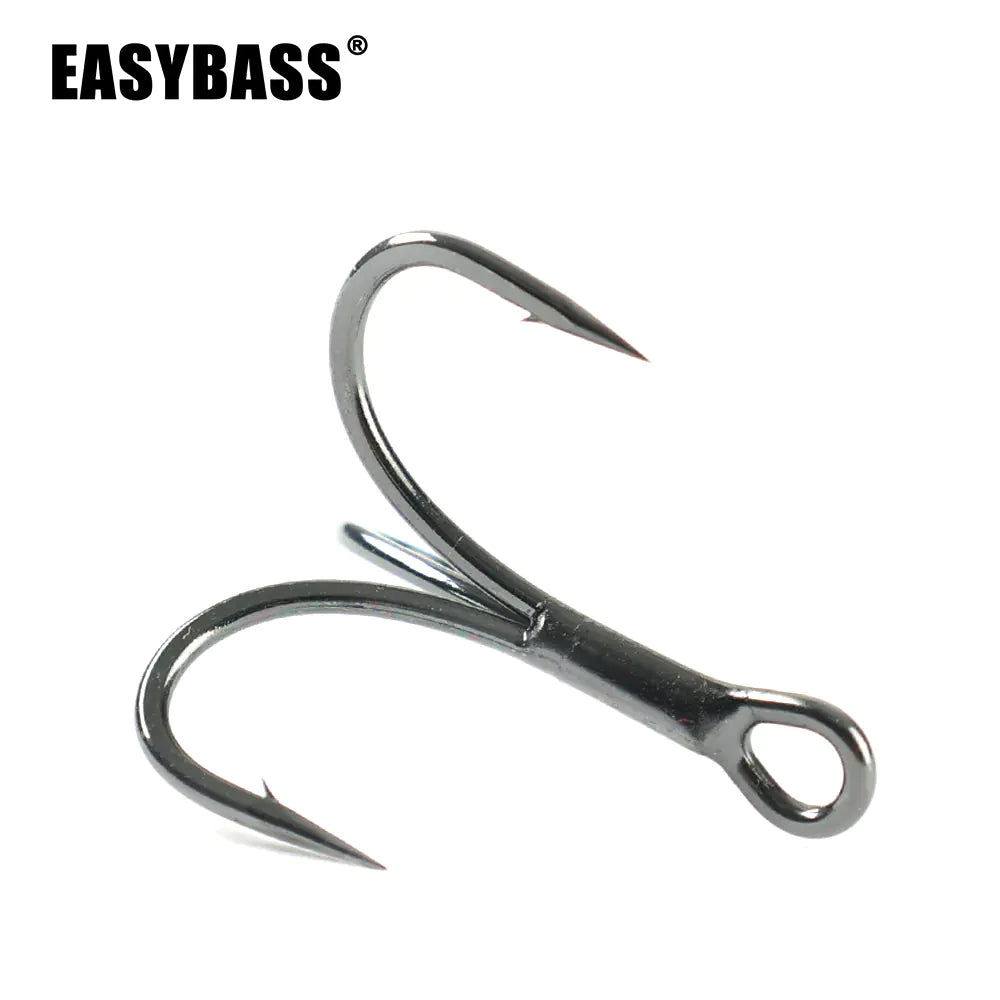 Carbon Steel Treble Hooks for Fishing Lures (1-10 Pack)