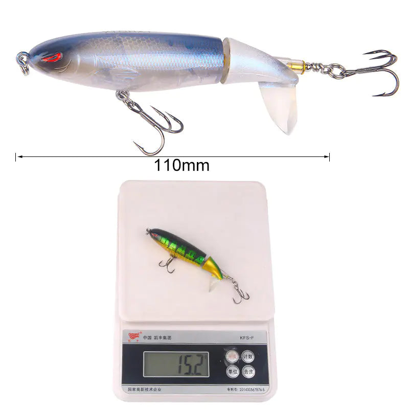 Topwater Fishing Lure Swivel Tail