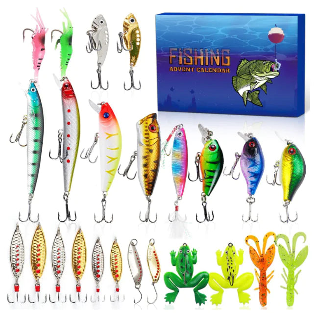Christmas Countdown Fishing Tackle Set (One Set)