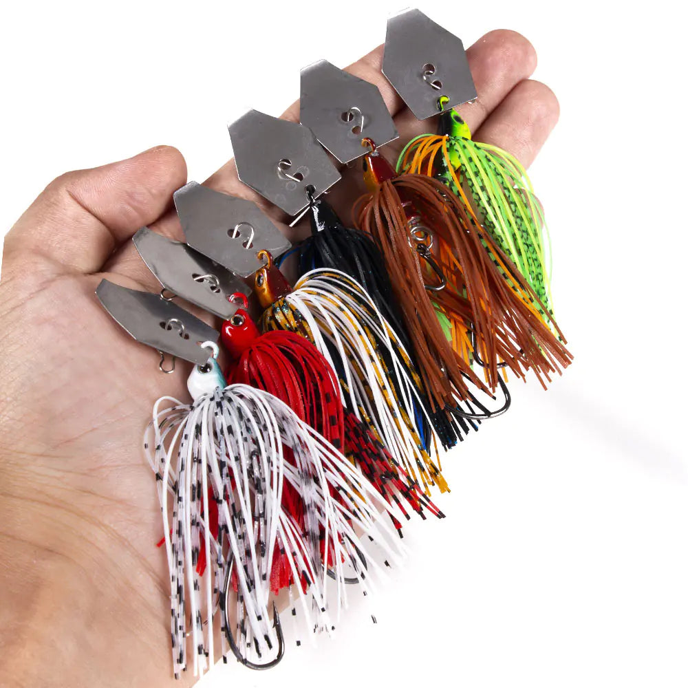 Lure Bait Iron Plate with 6 Colors Fishing Set (11g)