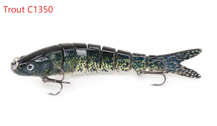 8-Section Trout Lure Hard Bait Fishing Tackle