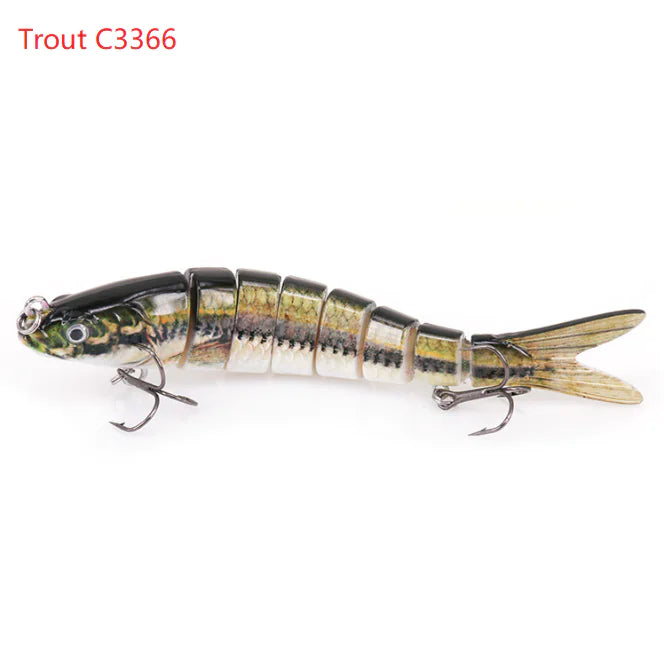 8-Section Trout Lure Hard Bait Fishing Tackle