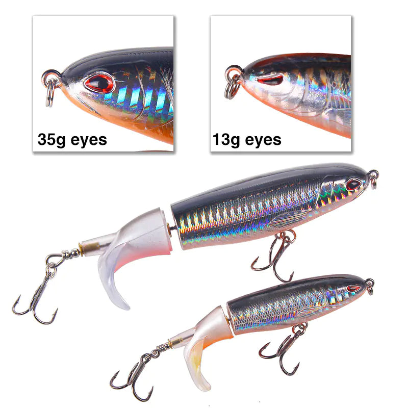 Topwater Fishing Lure Swivel Tail