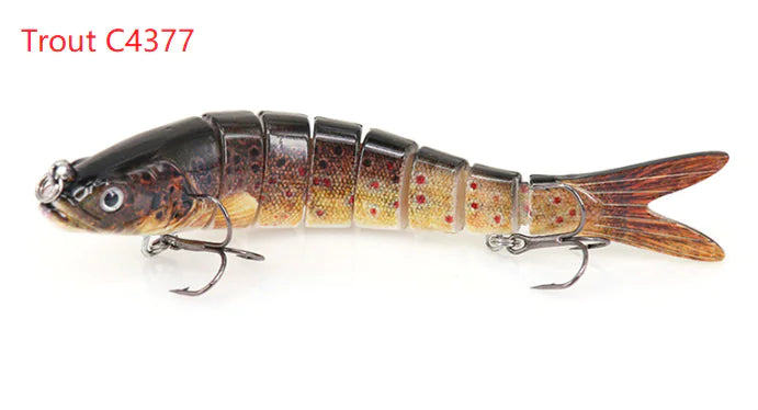 8-Section Trout Lure Hard Bait Fishing Tackle